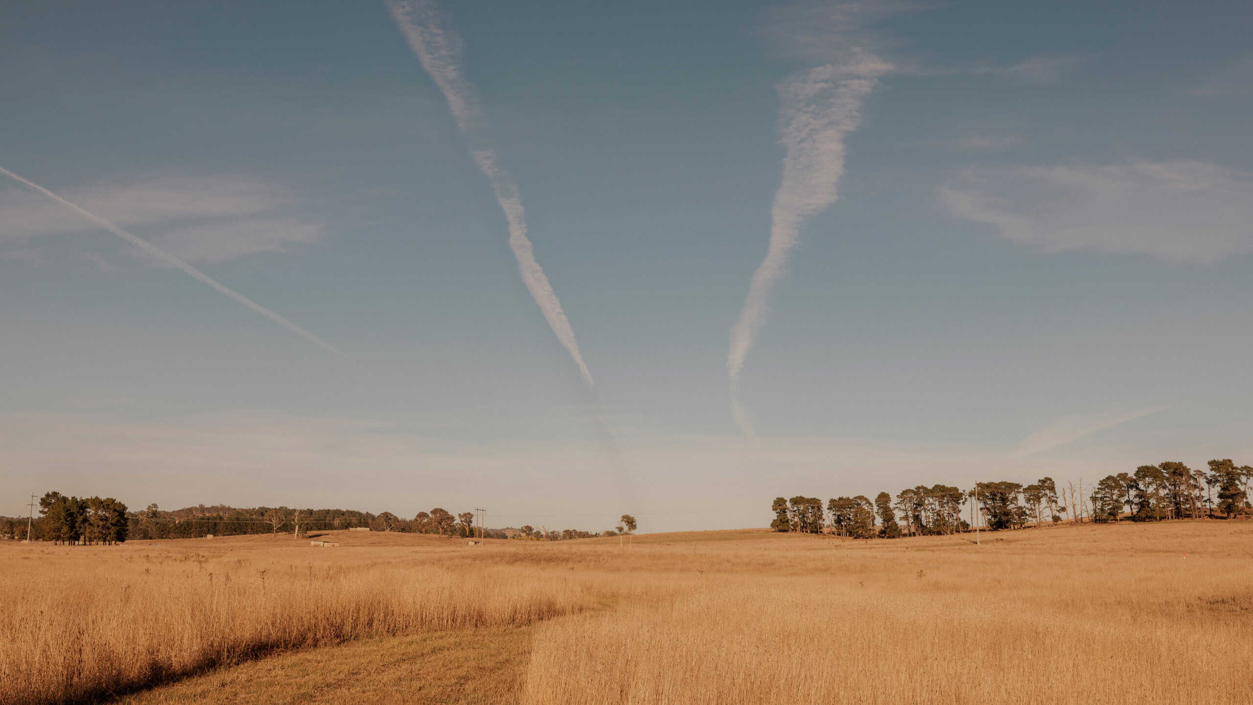 View of the open fields in Sutton